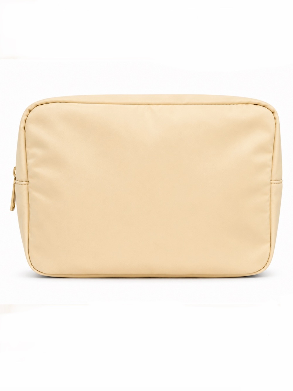 X Large Beige Cosmetic Pouch
